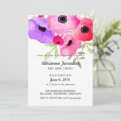 水モダン彩花卒業パーティー 招待状 (スタンド正面)