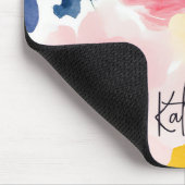 水モダン彩花模様 マウスパッド (コーナー)