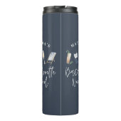 水モダン彩飲料水ネイビーブルーバチェロレッテ タンブラー (裏面)