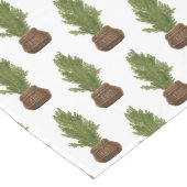 水モダン素朴色クリスマスツリーホリデイ ロングテーブルランナー (コーナー)