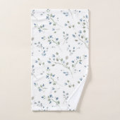 水モダン素朴色スタイルボタ葉ニック バスタオルセット (ハンドタオル)