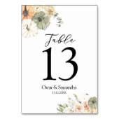 水モダン色かぼちゃと花 テーブルナンバー (裏面)