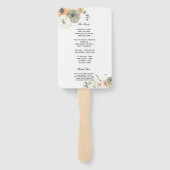 水モダン色かぼちゃと花 ハンドファン (裏面)