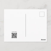 水モダン色かぼちゃ感謝祭ディナー ポストカード (裏面)