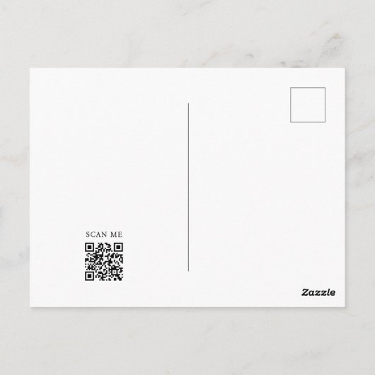 水モダン色かぼちゃ感謝祭ディナー ポストカード (裏面)