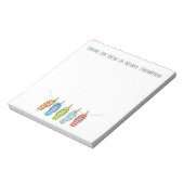 水モダン色かわいいビーチサンダル夏 ノートパッド (回転)