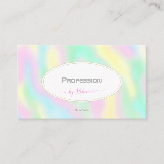 水モダン色と写真アポイントメントSocial M 名刺 (正面)