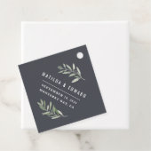 水モダン色のオリーブの枝結婚葉 フェイバータグ (インサイチュ)