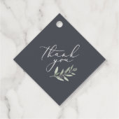 水モダン色のオリーブの枝結婚葉 フェイバータグ (裏面)