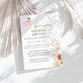 水モダン色のパンパスジェンダーが侵略を明らかにする 案内状