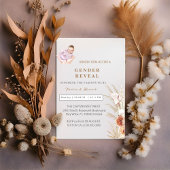 水モダン色のパンパスジェンダーが侵略を明らかにする 案内状