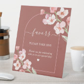 水モダン色のフローラ自然アーチが好み 台座サイン (インサイチュ)