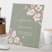 水モダン色のフローラ自然アーチが好み 台座サイン (インサイチュ)