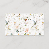 水モダン色のレシピの花を持って来て エンクロージャーカード (裏面)