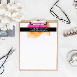 水モダン色のロゴ レターヘッド