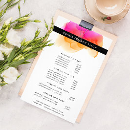 水モダン色の価格とサービス チラシ