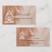 水モダン色の天空ヨガスタジオ 名刺 (正面/裏面)