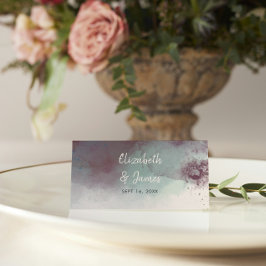 水モダン色の宝石トーン結婚の座席表