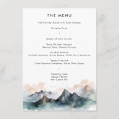 水モダン色の山の横結婚景 メニュー (正面)