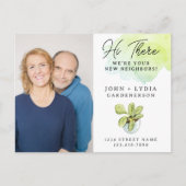 水モダン色の新しい隣接はがき ポストカード (正面)