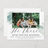 水モダン色の新しい隣接はがき ポストカード (正面/裏面)