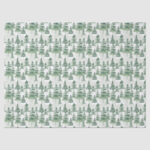 水モダン色の松の木のクリスお洒落マス 薄葉紙