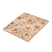 水モダン色の桃の花パターン タイル (側面)