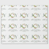 水モダン色の植物の喜び企業の休暇 ラッピングペーパー (フラット)