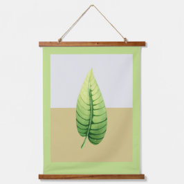 水モダン色の独身の葉 吊り下げ型タペストリー
