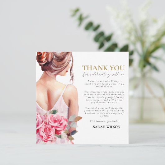 水モダン色の結婚ブライダルシャワー、ありがとう (スタンド正面)