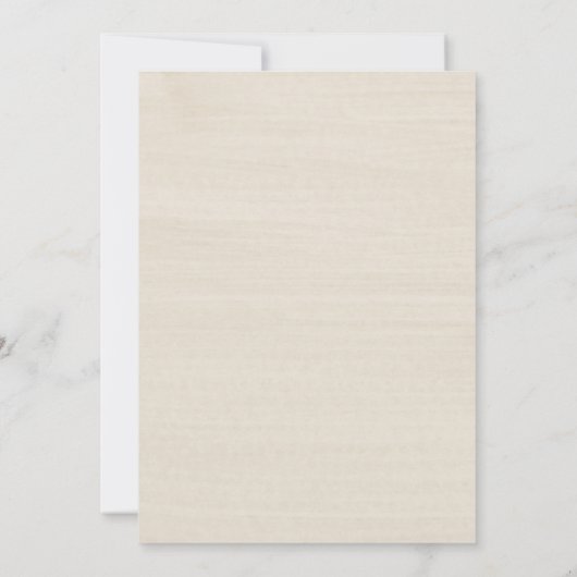 水モダン色の結婚記念日ベージュ写真 招待状 (裏面)