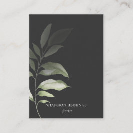 水モダン色の緑のグミニマルレイ 名刺