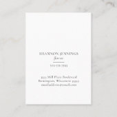 水モダン色の緑のグミニマルレイ 名刺 (裏面)