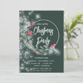 水モダン色の緑リース企業の 招待状 (スタンド正面)