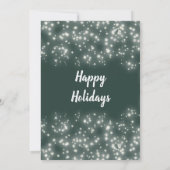 水モダン色の緑リース企業の 招待状 (裏面)