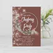 水モダン色の緑リース企業の 招待状 (スタンド正面)