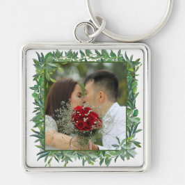 水モダン色の緑結婚色 キーホルダー