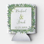 水モダン色の緑結婚色 缶クーラー (裏面)