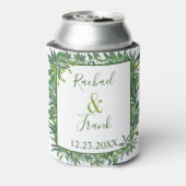 水モダン色の緑結婚色 缶クーラー (缶裏面)