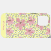 水モダン色の花とアニマルプリント Case-Mate iPhoneケース (裏面 (横))