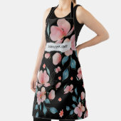 水モダン色の花とクラフトパーソナライズされたGif エプロン (インサイチュ)