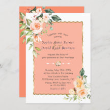 水モダン色の花生サンゴ結婚の