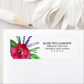 水モダン色の花 ラベル (インサイチュ)