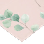 水モダン色の葉パターン テーブルクロス (アングル)