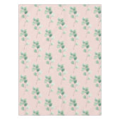 水モダン色の葉パターン テーブルクロス (正面)