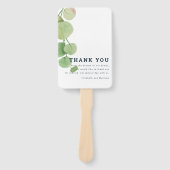 水モダン色の葉結婚は感謝 ハンドファン (正面)