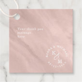 水モダン色の追加メッセージバラ金ゴールドID816 フェイバータグ (正面)