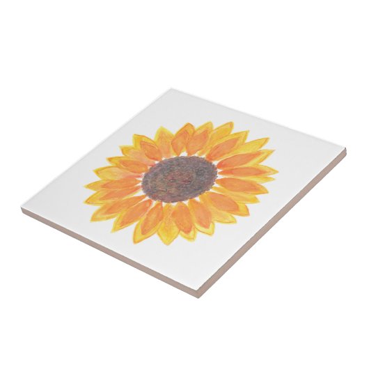 水モダン色ひまわり タイル (側面)