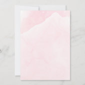 水モダン色アイスクリームブライダルシャワー サンキューカード (裏面)