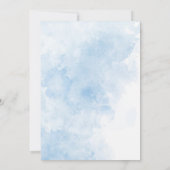 水モダン色アヒルのマラード赤ちゃんシャワー 招待状 (裏面)